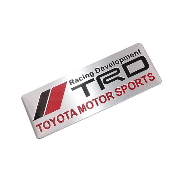 αυτοκόλλητο μεταλλικό toyota trd motorsport metal sticker