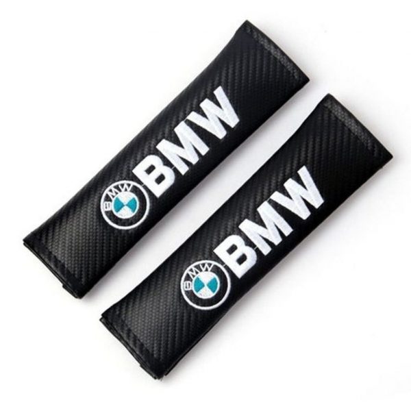 μαξιλαράκια ζώνης bmw Carbon Μαύρα seatbelts cushions belt covers black