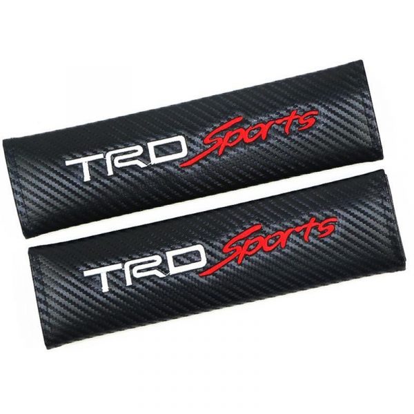 μαξιλαράκια ζώνης TRD Sports Carbon Μαύρα seatbelts cushions belt covers black