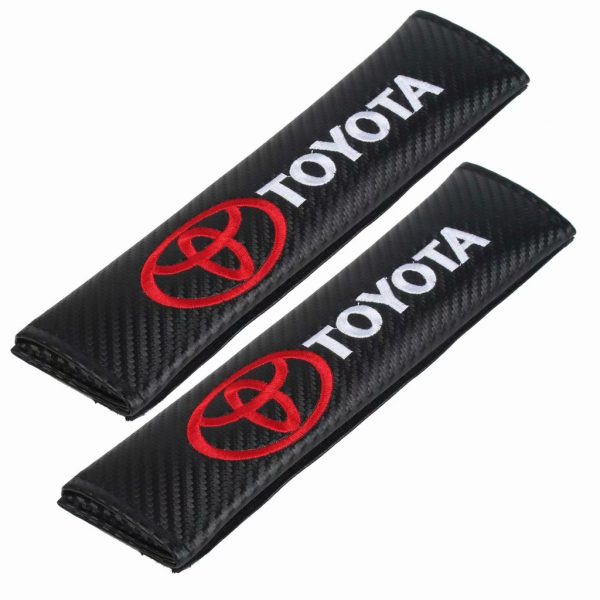 μαξιλαράκια ζώνης toyota Carbon Μαύρα seatbelts cushions belt covers black