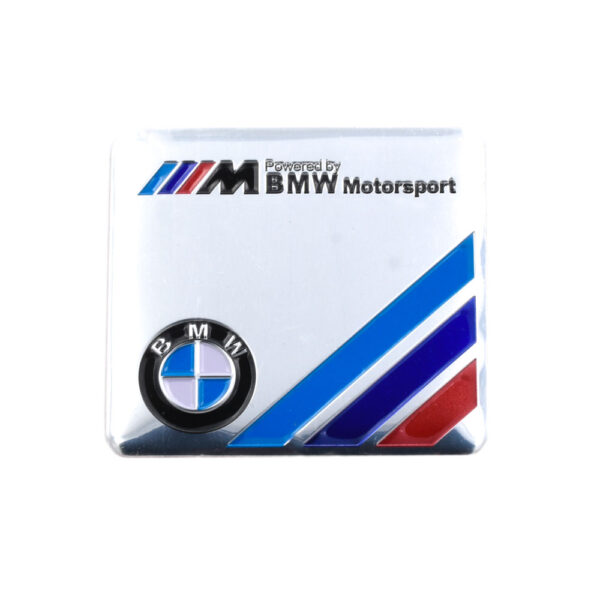 αυτοκόλλητο μεταλλικό bmw motorsport metal sticker
