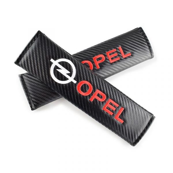 μαξιλαράκια ζώνης opel Carbon Μαύρα seatbelts cushions belt covers black