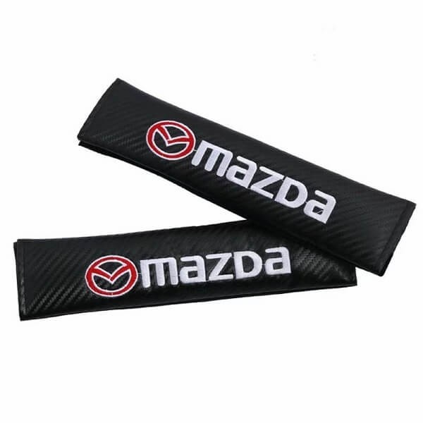 μαξιλαράκια ζώνης mazda Carbon Μαύρα seatbelts cushions belt covers black