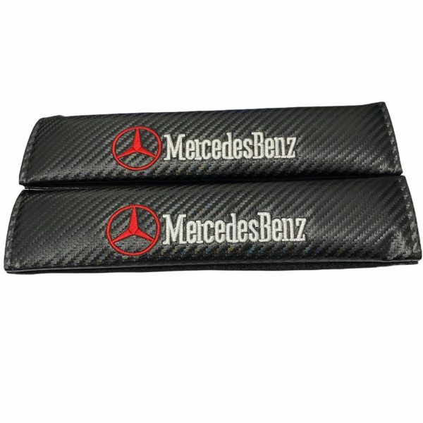μαξιλαράκια ζώνης mercedes Carbon Μαύρα seatbelts cushions belt covers black