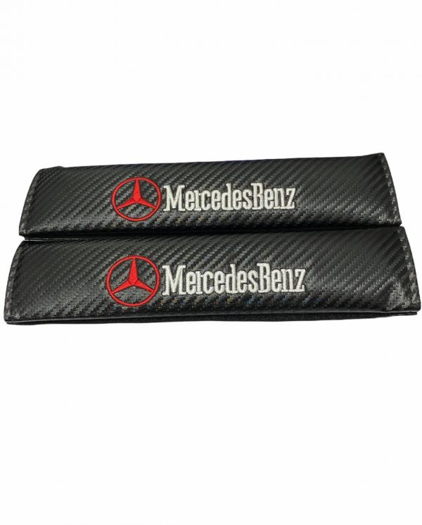 μαξιλαράκια ζώνης mercedes Carbon Μαύρα seatbelts cushions belt covers black