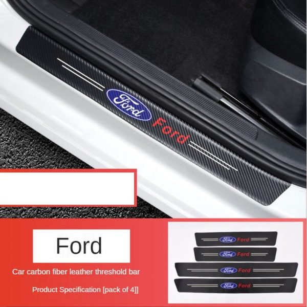 αυτοκολλητα μασπιέ carbon ford car door step sticker